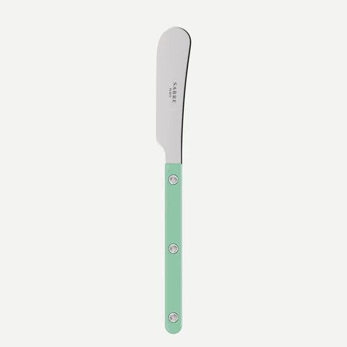 Sabre Butter Spreader Bistrot Solid in Pastel Green and Shiny Finish