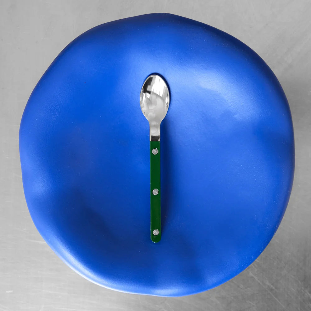 Sabre Espresso Spoon Bistrot Solid in Green and Shiny Finish