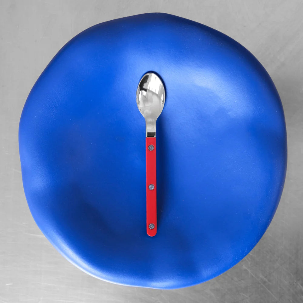 Sabre Espresso Spoon Bistrot Solid in Red and Shiny Finish