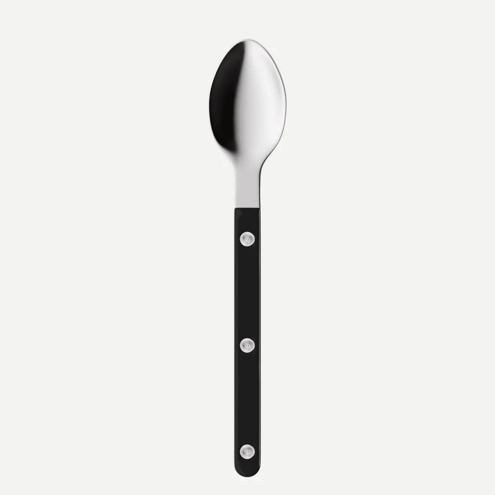 Sabre Espresso Spoon Bistrot Solid in Black and Shiny Finish