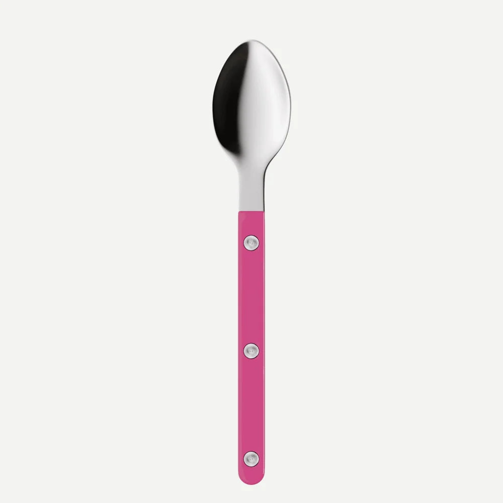 Sabre Espresso Spoon Bistrot Solid in Raspberry and Shiny Finish