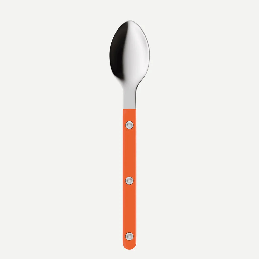 Sabre Espresso Spoon Bistrot Solid in Orange and Shiny Finish