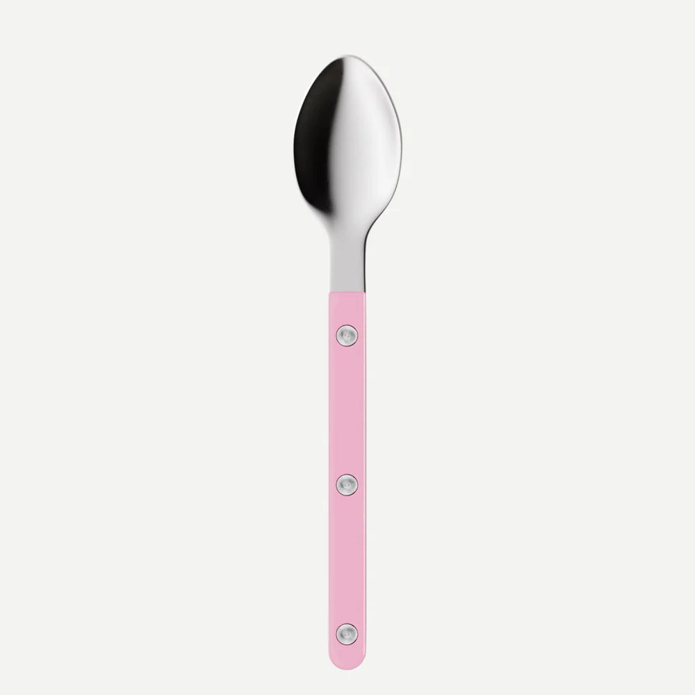 Sabre Espresso Spoon Bistrot Solid in Pink and Shiny Finish