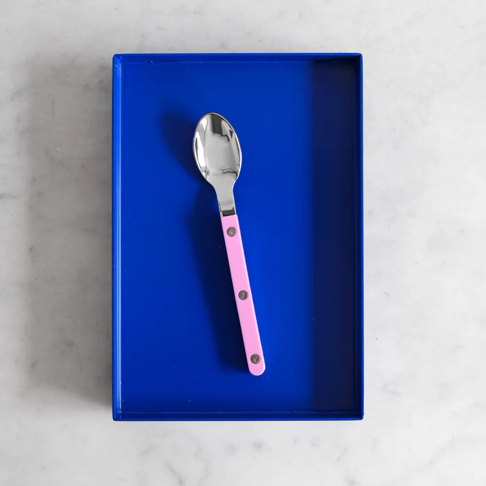 Sabre Espresso Spoon Bistrot Solid in Pink and Shiny Finish