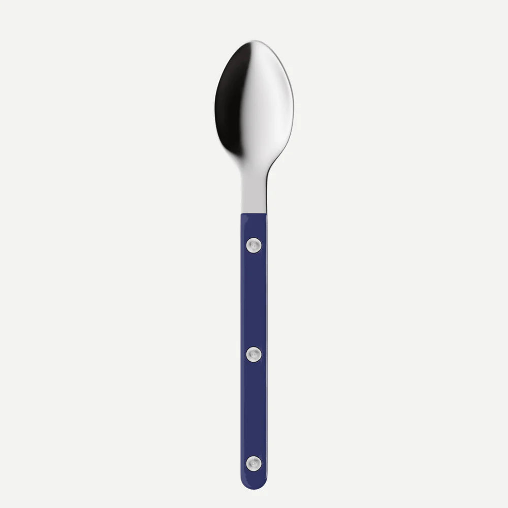 Sabre Espresso Spoon Bistrot Solid in Navy Blue and Shiny Finish
