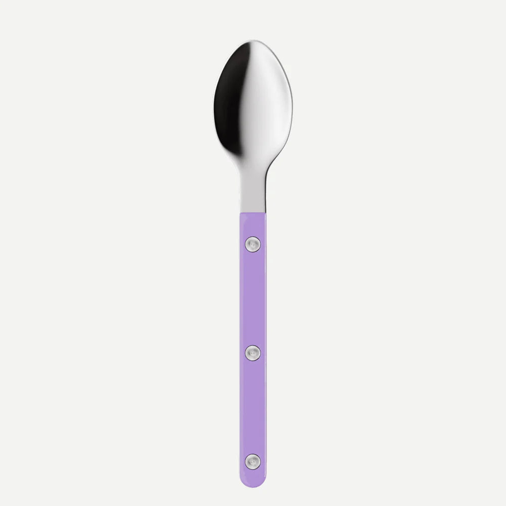 Sabre Espresso Spoon Bistrot Solid in Purple and Shiny Finish