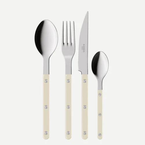Sabre Shiny Bistrot Ivory Flatware Set (4 pc)
