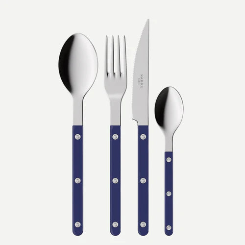 Sabre Shiny Bistrot Navy Blue Flatware Set (4 pc)