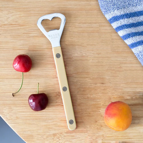 Sabre Bottle Opener Bistrot Solid in Ivory and Shiny Finish