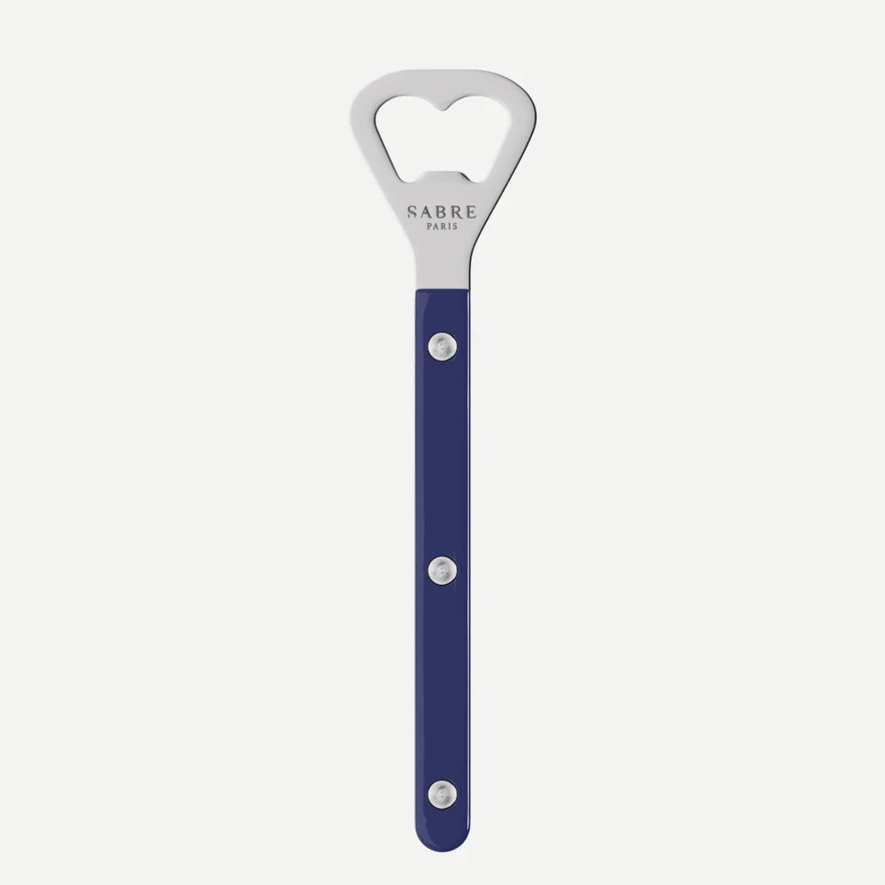 Sabre Bottle Opener Bistrot Solid in Navy Blue and Shiny Finish