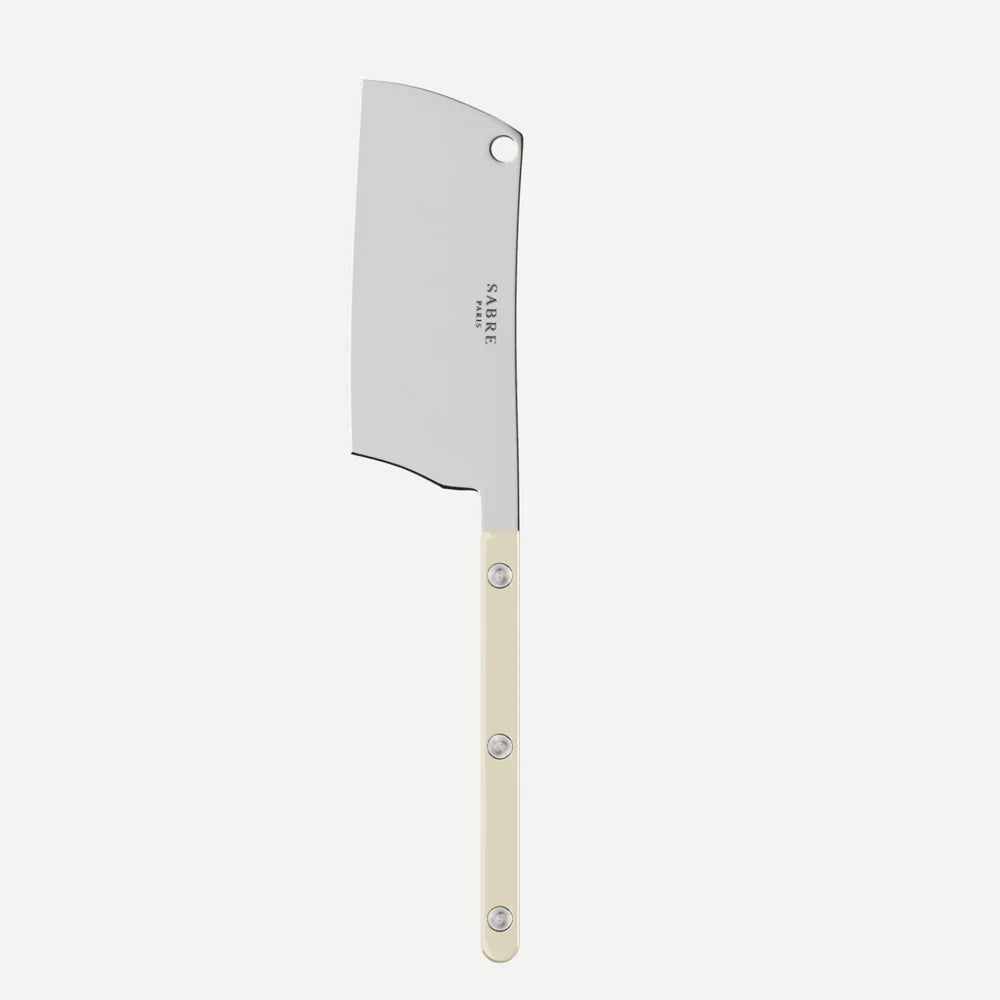 Sabre Cheese Cleaver Bistrot Solid in Ivory and Shiny Finish