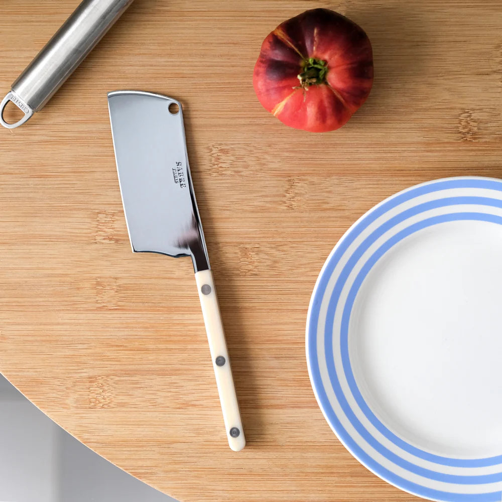 Sabre Cheese Cleaver Bistrot Solid in Ivory and Shiny Finish