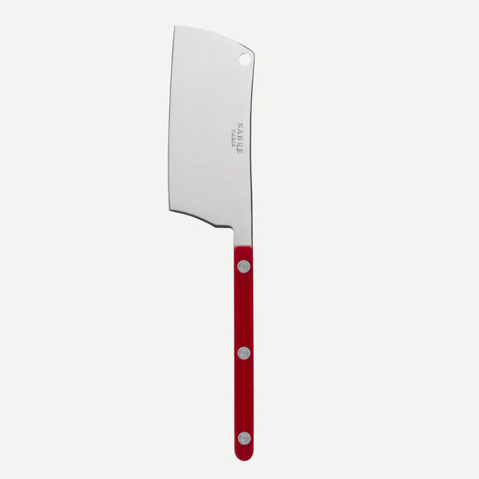 Sabre Cheese Cleaver Shiny Bistrot Solid in Burgundy