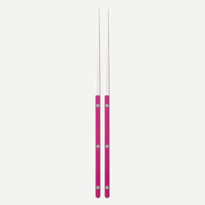 Sabre Pair of Chopsticks Bistrot Solid in Raspberry