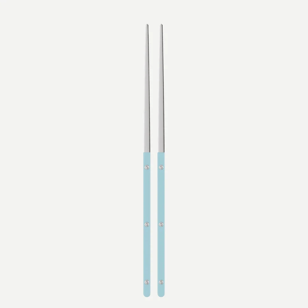 Sabre Pair of Chopsticks Bistrot Solid in Navy Blue and Shiny Finish