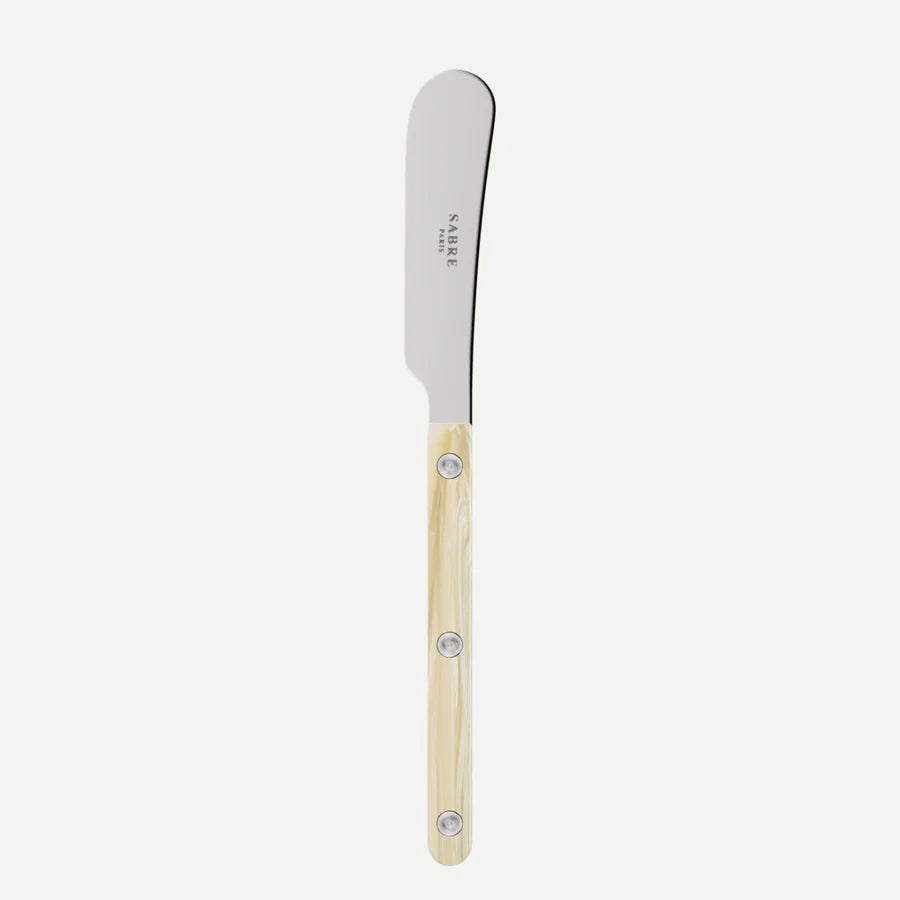 Sabre Butter Spreader Bistrot Horn in Horn and Shiny Finish