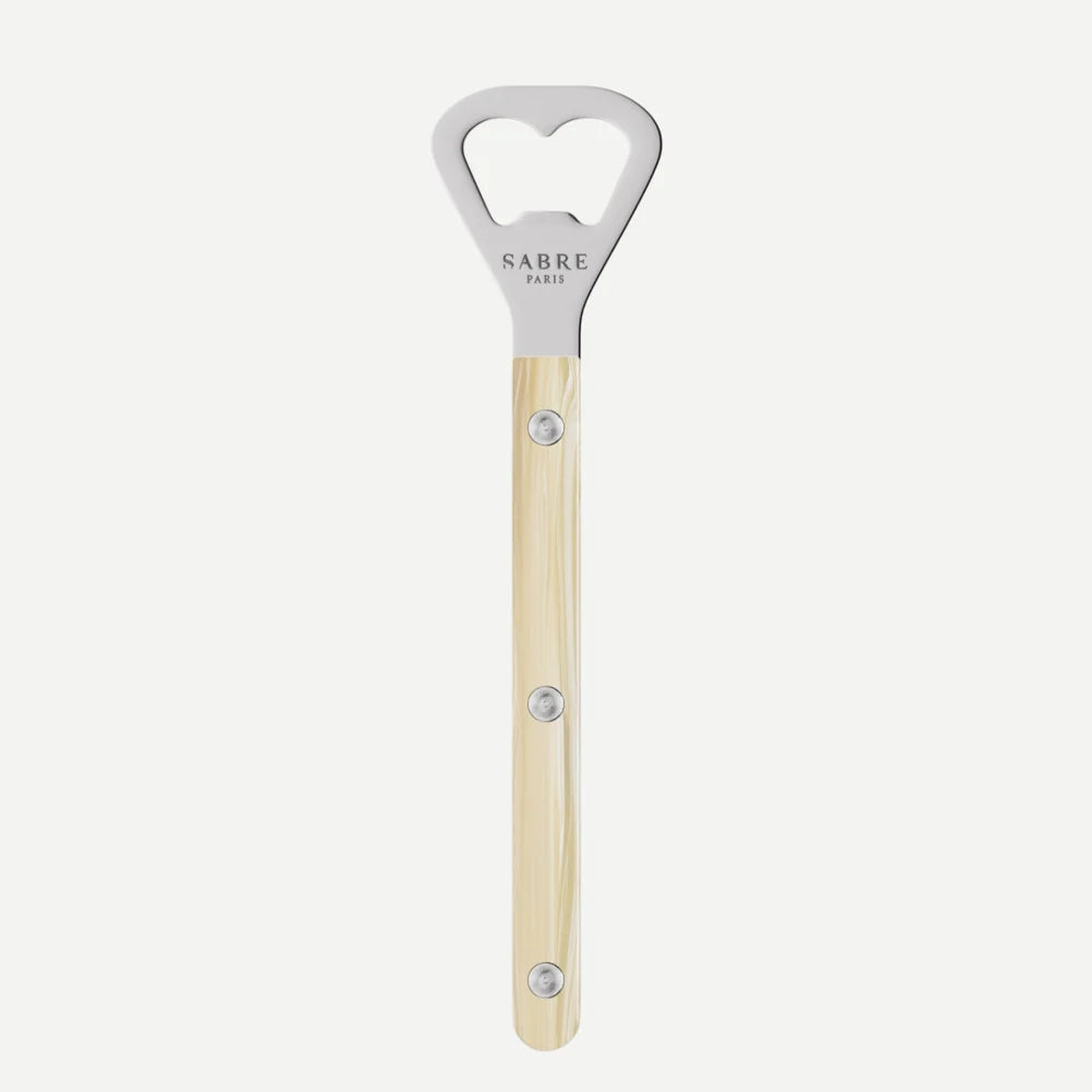 Sabre Bistrot Buffalo Bottle Opener in Horn and Shiny Finish