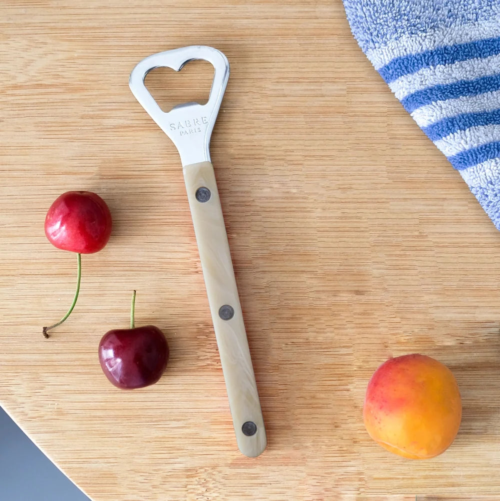 Sabre Bistrot Buffalo Bottle Opener in Horn and Shiny Finish