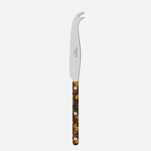 Sabre Cheese Knife Bistrot Tortoise in Tortoise and Shiny Finish