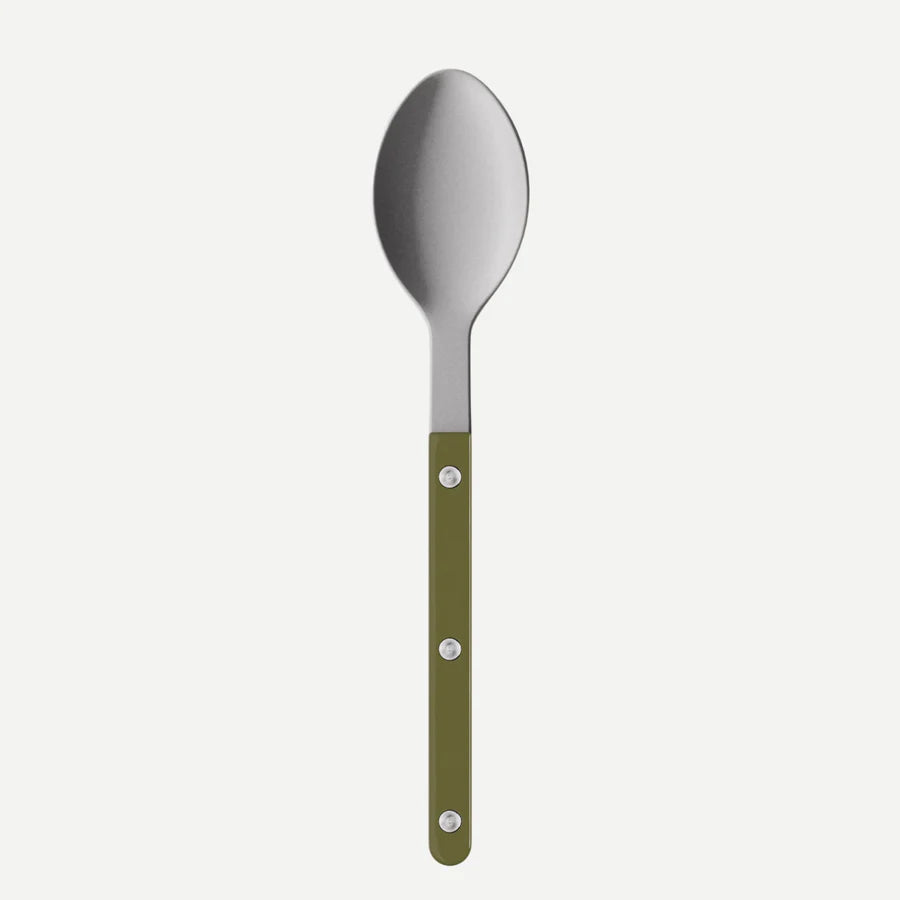 Sabre Soup Spoon Bistrot Solid in Green Fern and Vintage Finish