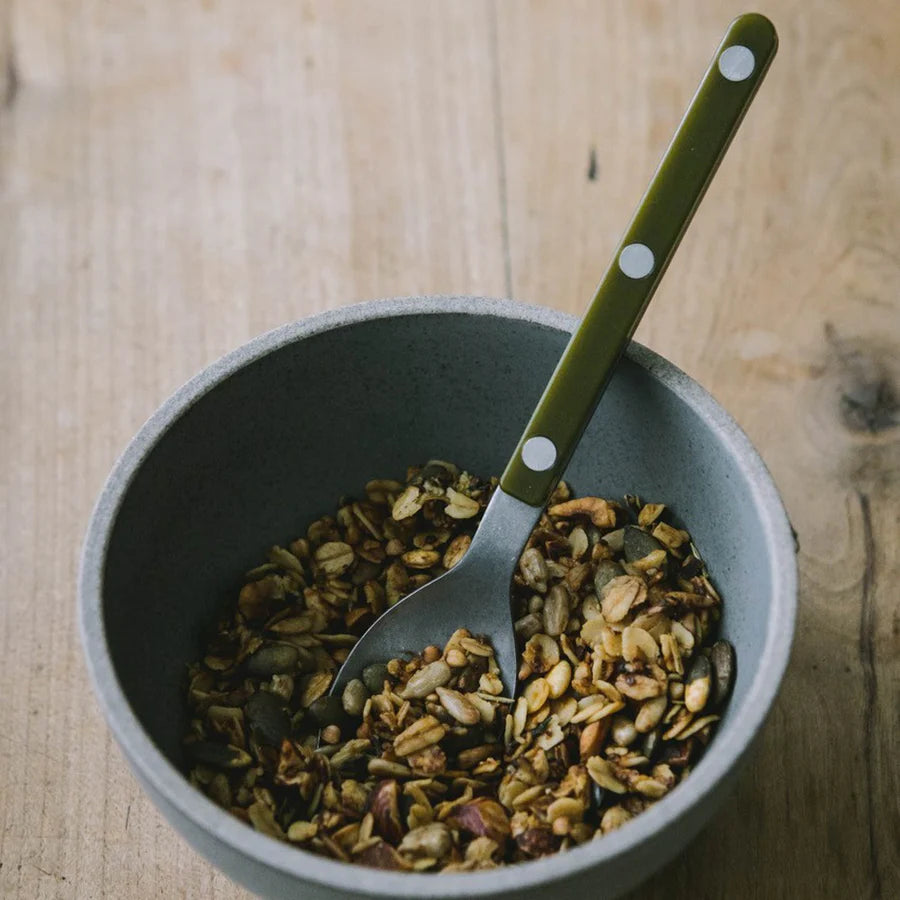 Sabre Soup Spoon Bistrot Solid in Green Fern and Vintage Finish