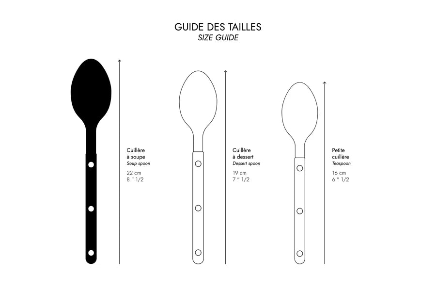 Sabre Soup Spoon Bistrot Solid in Green Fern and Vintage Finish