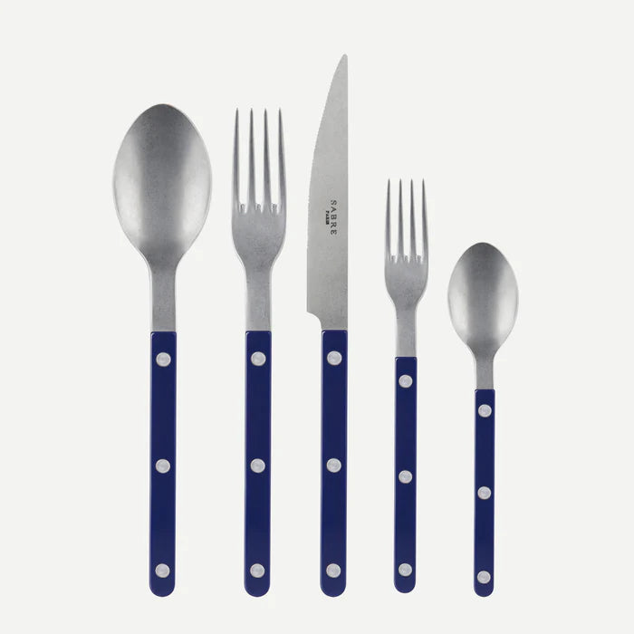 SABRE Flatware Set Vintage Bistrot in Navy Blue
