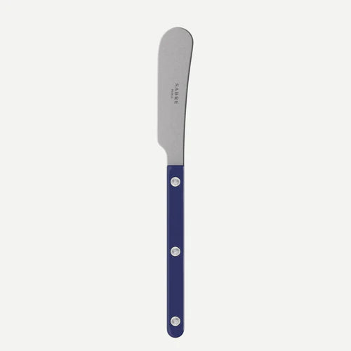 Sabre Butter Spreader Bistrot Solid in Navy Blue and Vintage Finish