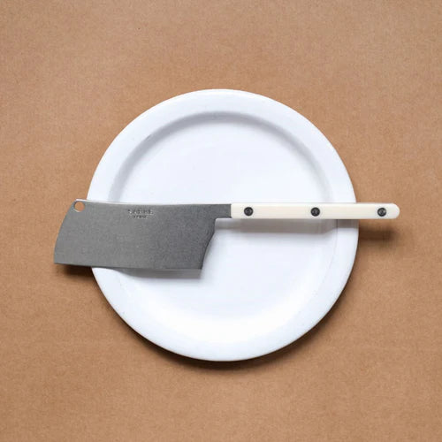 Sabre Cheese Cleaver Bistrot Solid in Ivory and Vintage Finish
