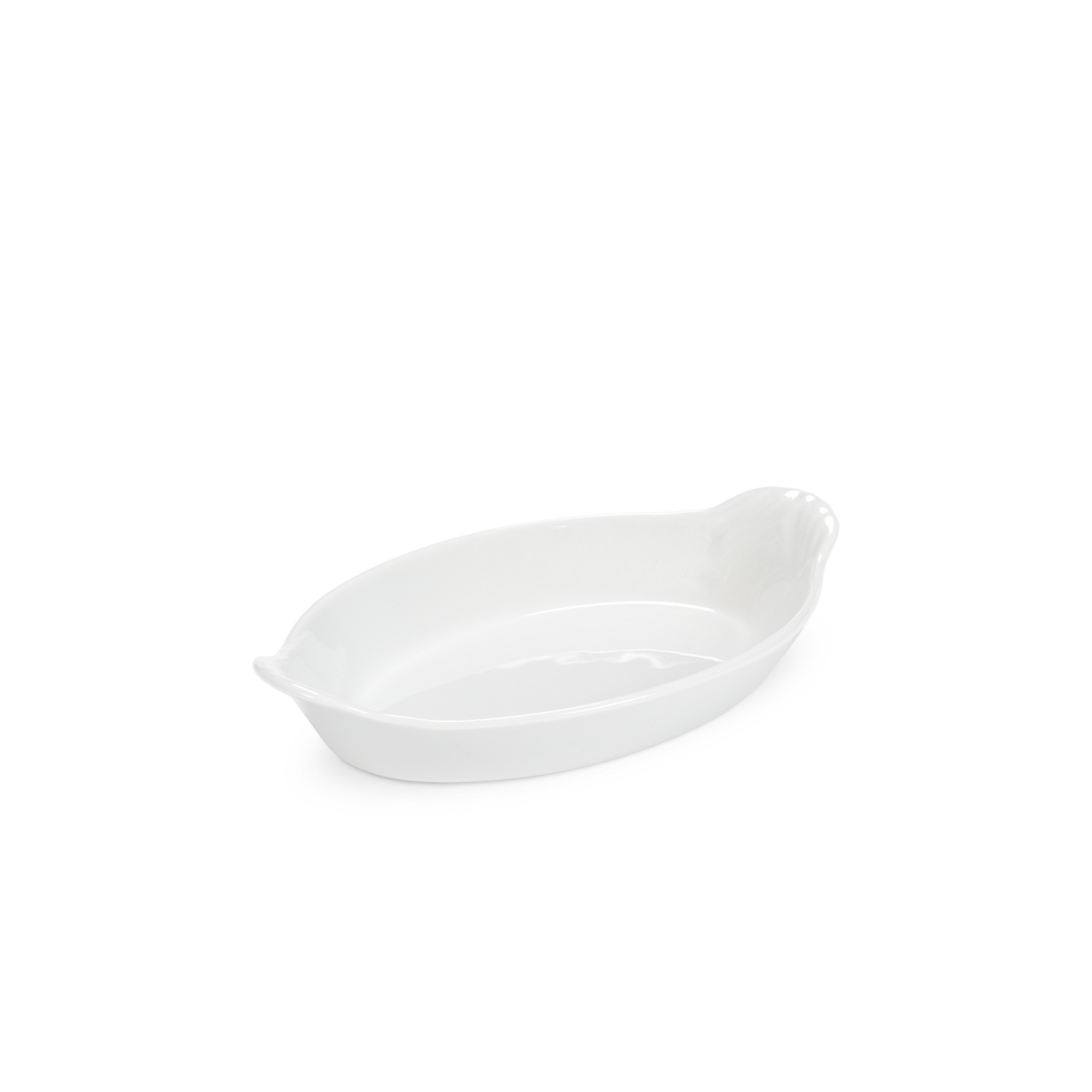Pillivuyt Oval Eared Dish 9.5" L x 5.5" W x 1.75" H