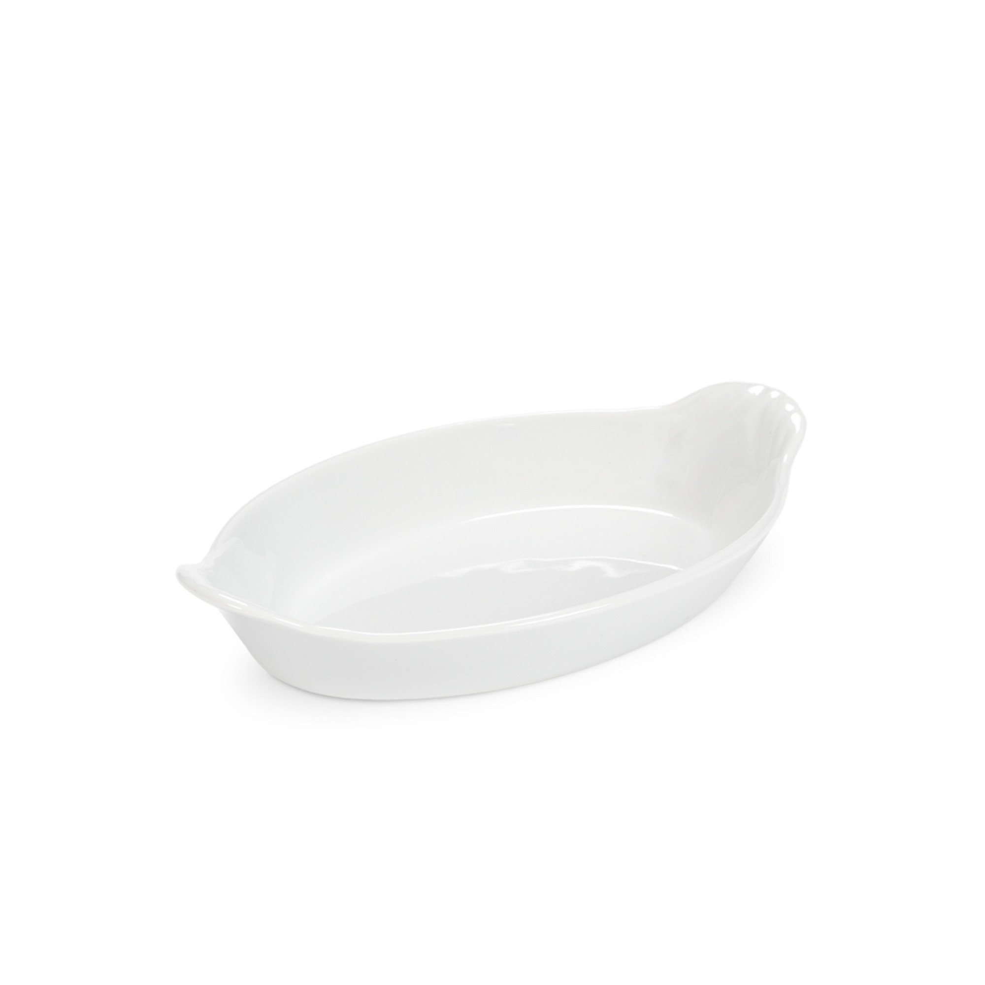 Pillivuyt Oval Eared Dish 10" L x 6.25" W x 2" H