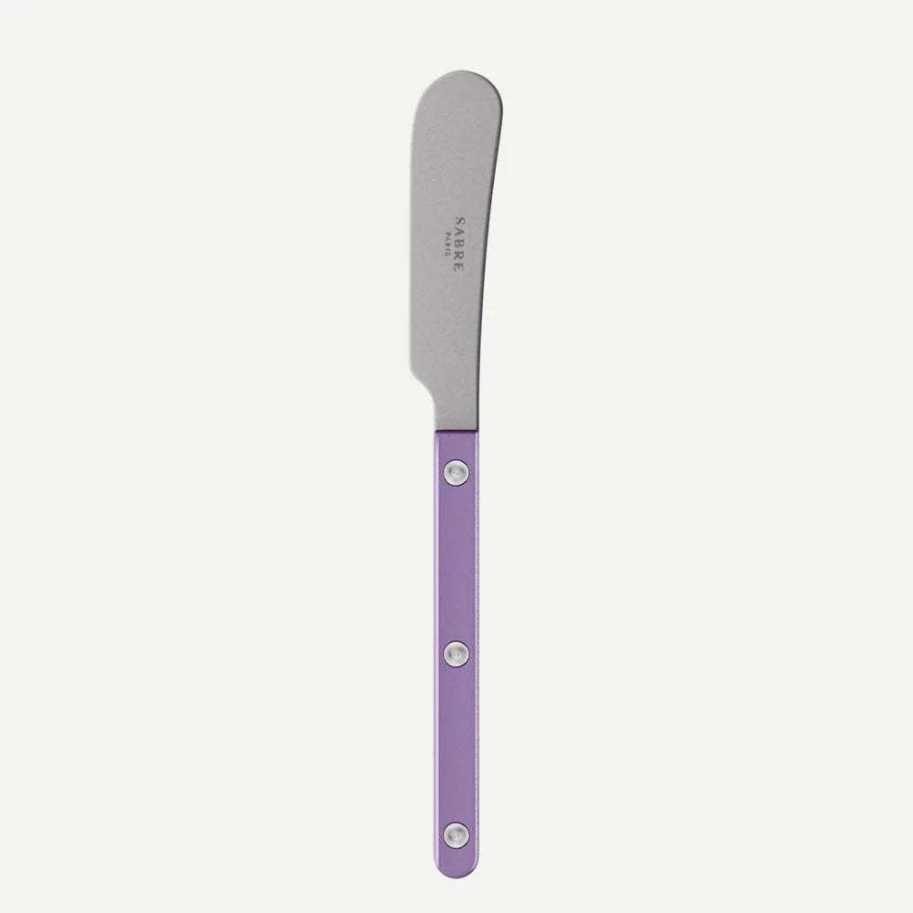 Sabre Butter Spreader Bistro Pearly in Purple and Shiny Finish