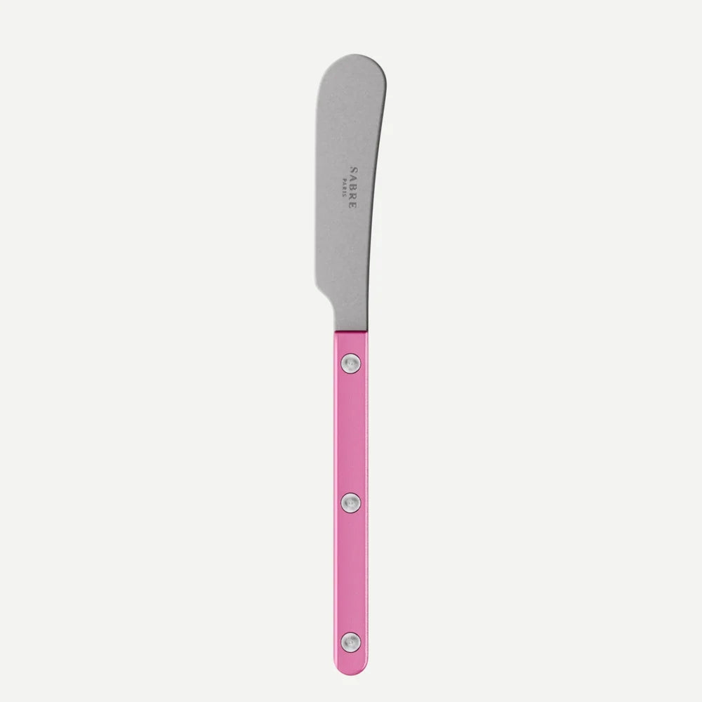 Sabre Butter Spreader Bistro Pearly in Pink and Shiny Finish
