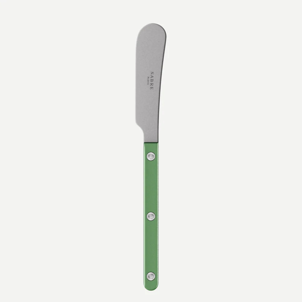Sabre Butter Spreader Bistro Pearly in Garden Green and Shiny Finish