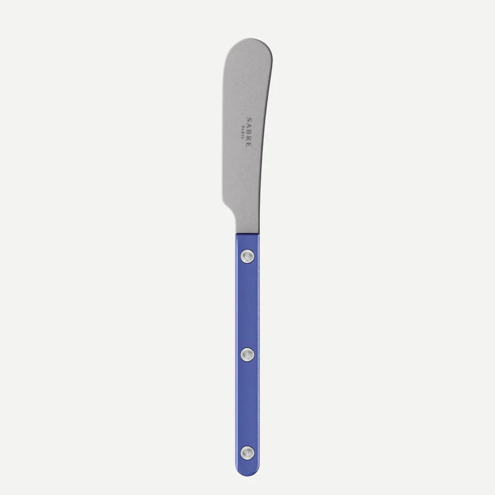 Sabre Butter Spreader Bistro Pearly in Lapis Blue and Shiny Finish