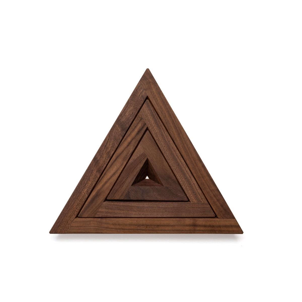 David Mellor Trivets, Walnut, Set of 3