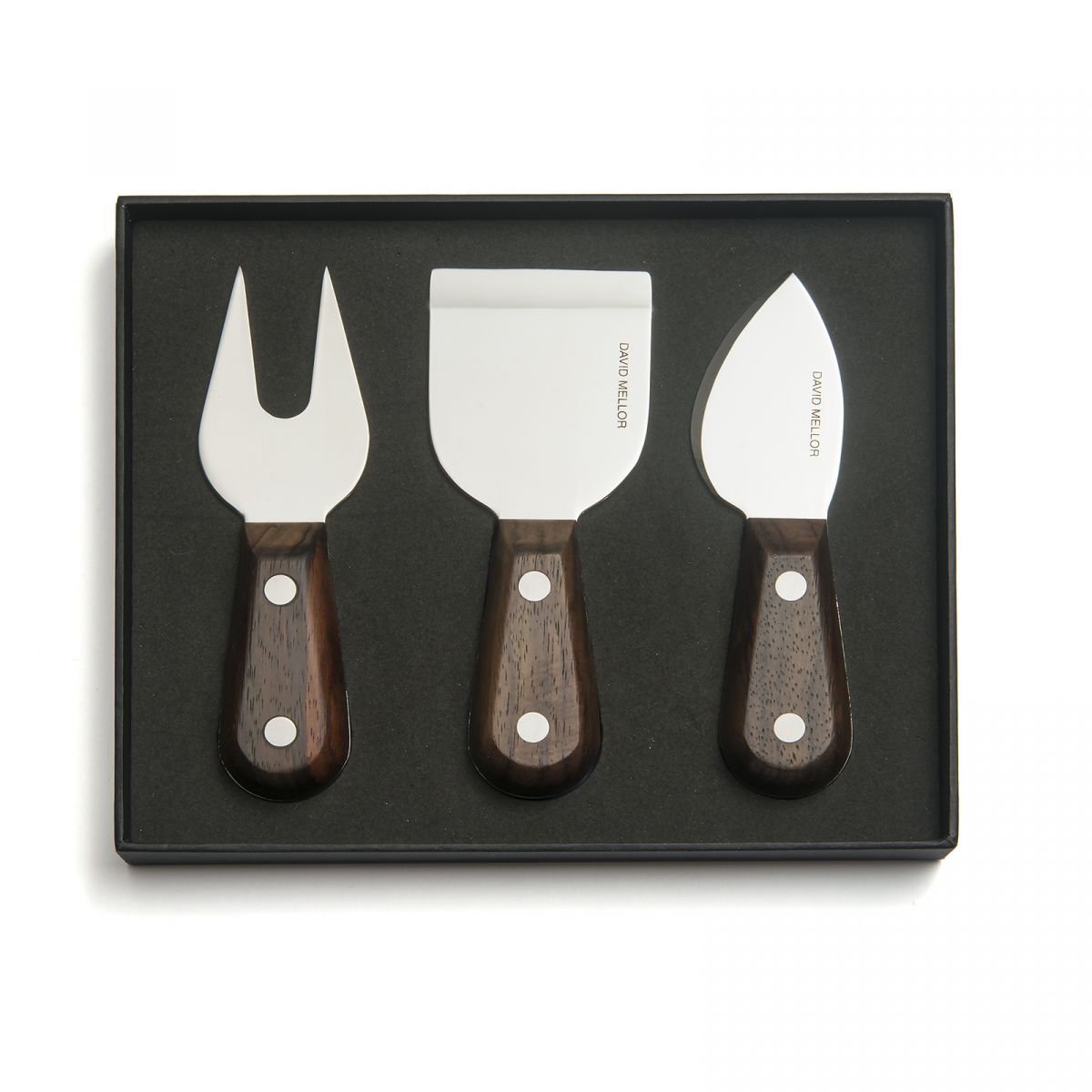 David Mellor Rosewood Cheese Set, 3-piece
