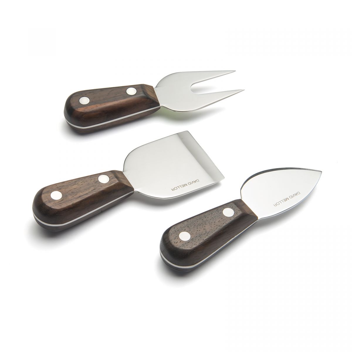 David Mellor Rosewood Cheese Set, 3-piece