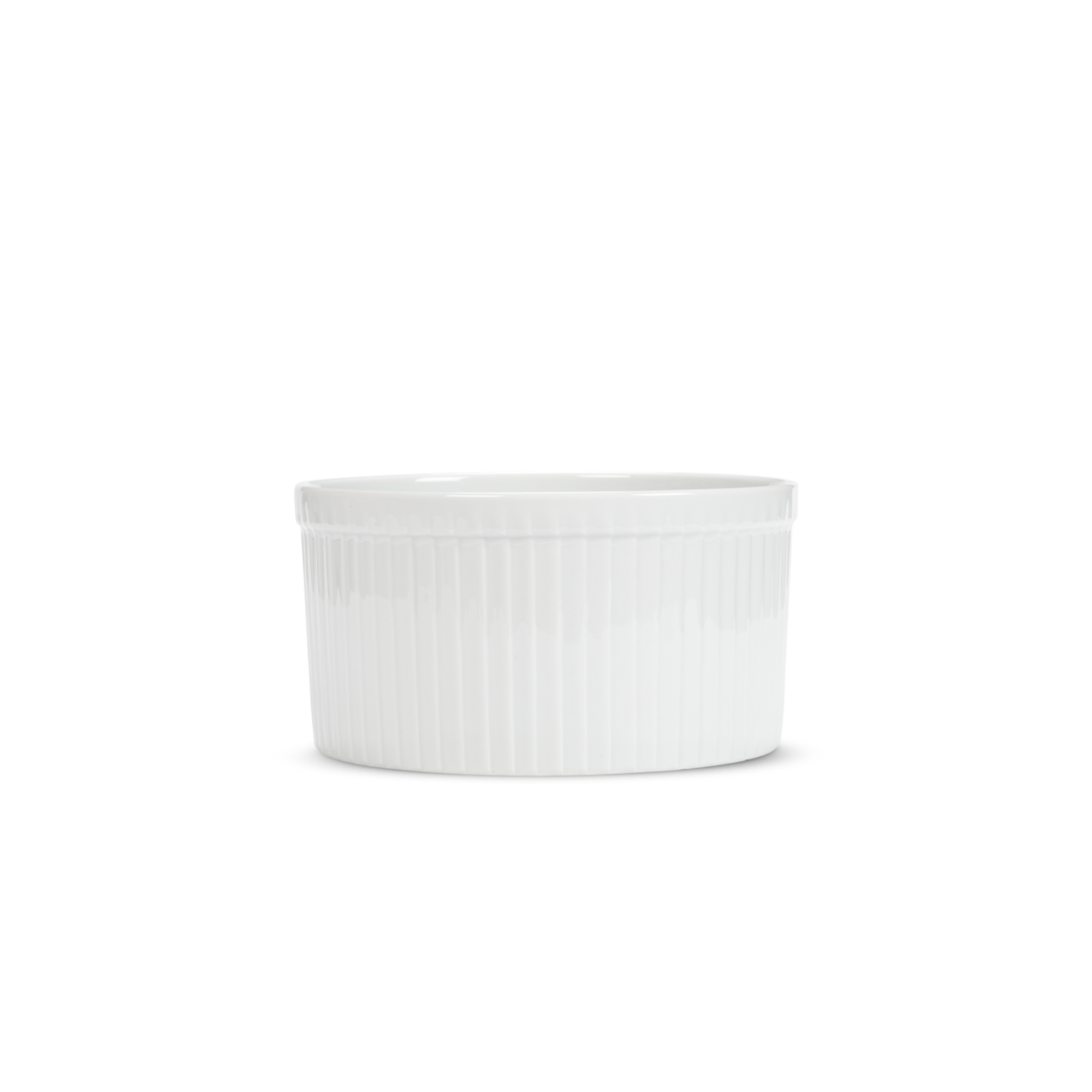 Pillivuyt Deep Pleated Souffles 7" diam x 3.75" H - 1.75 qt