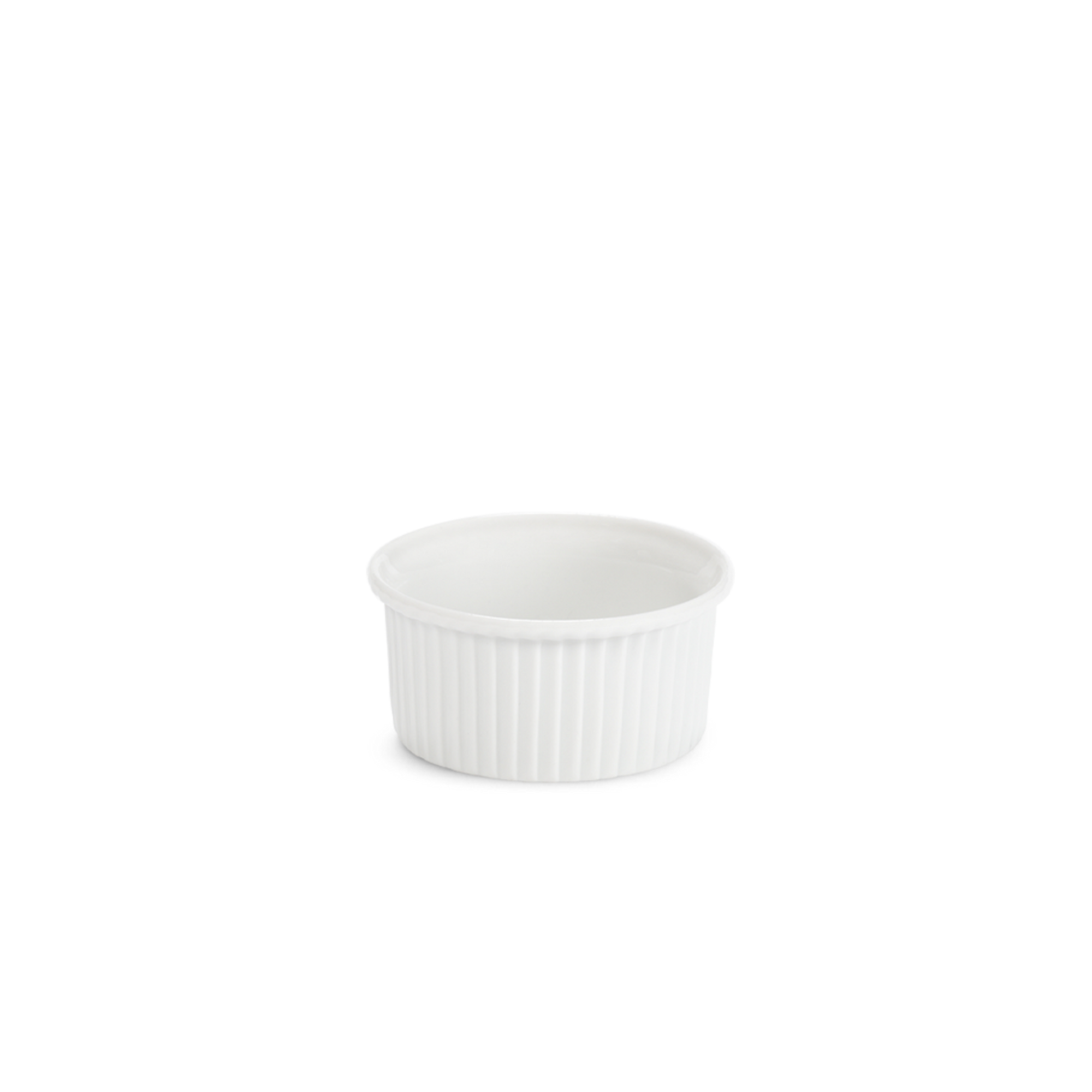 Pillivuyt Classic Pleated Ramekins 3" diam x 1.5" H - 3 oz