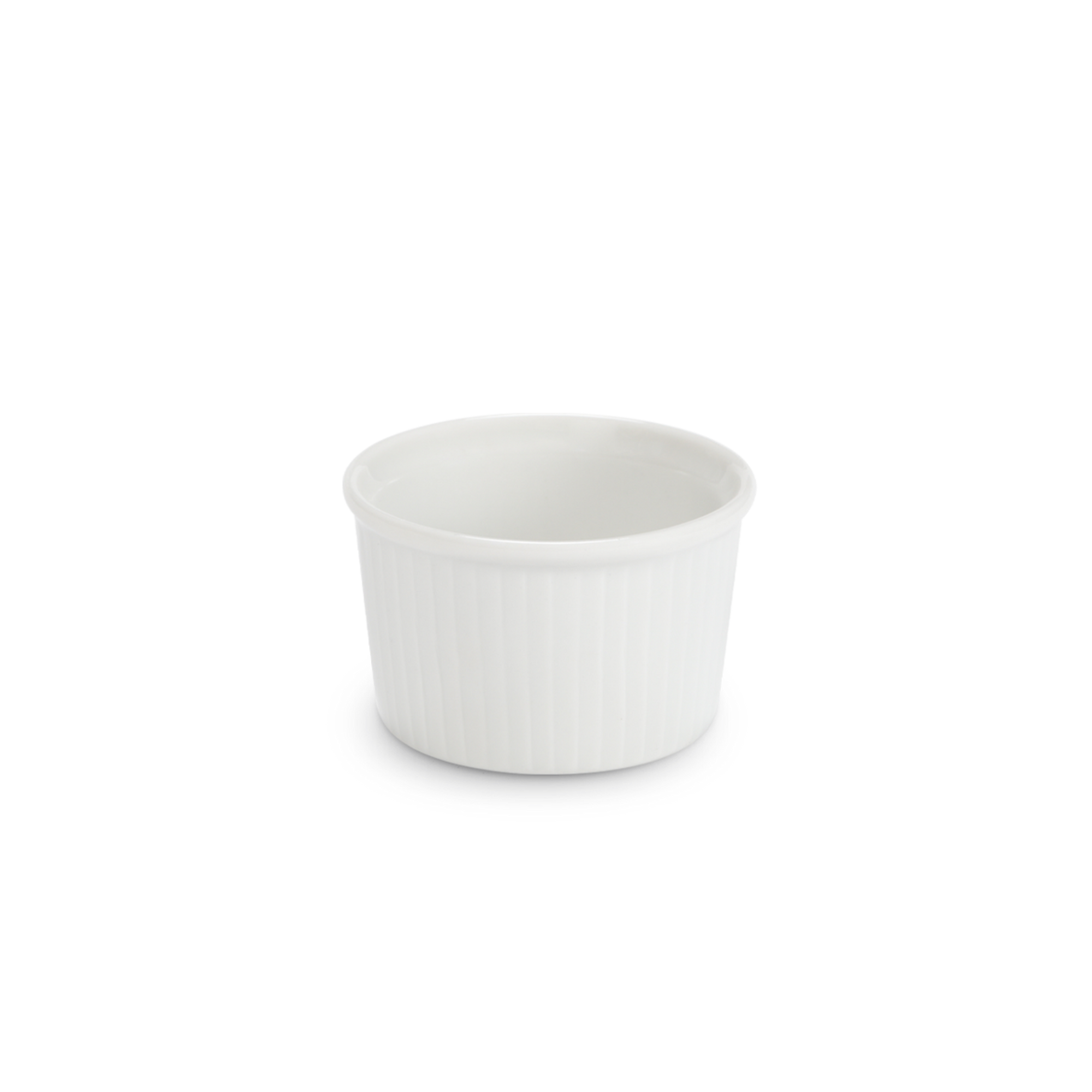 Pillivuyt Deep Pleated Ramekin 3.25" diam x 2.25" H - 7 oz