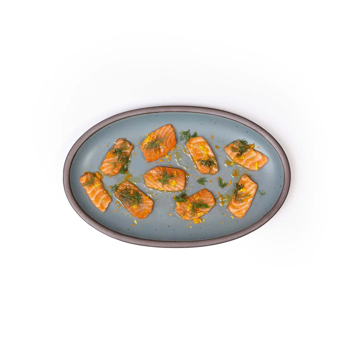 East Fork Oval Platter in Heron - Medium