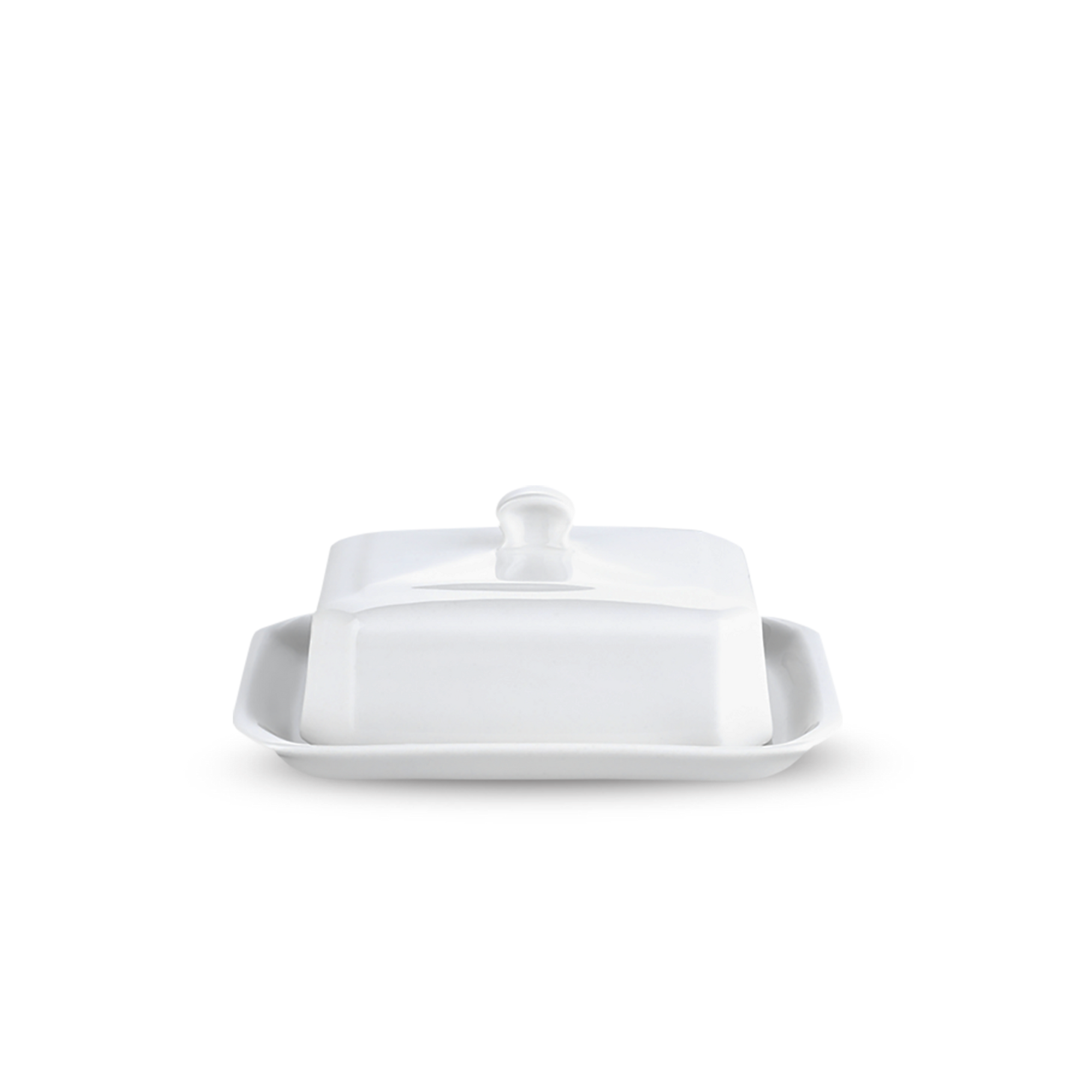 Pillivuyt Large Butter Tray with Cover, European Style 7.25" L x 4.25" W