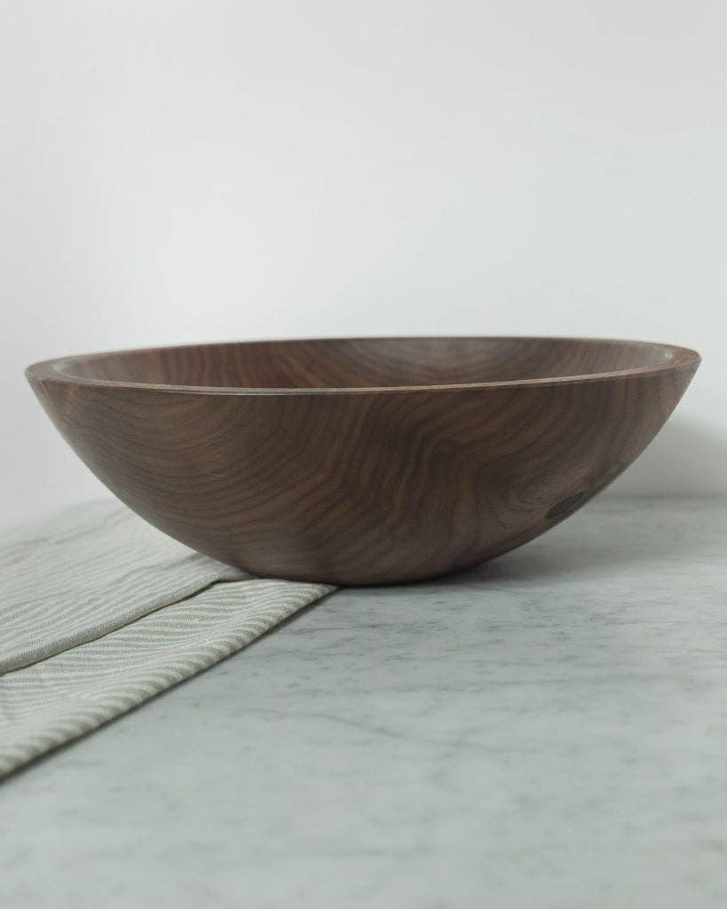 Peterman's Boards & Bowls 10" Black Walnut Round Bowl