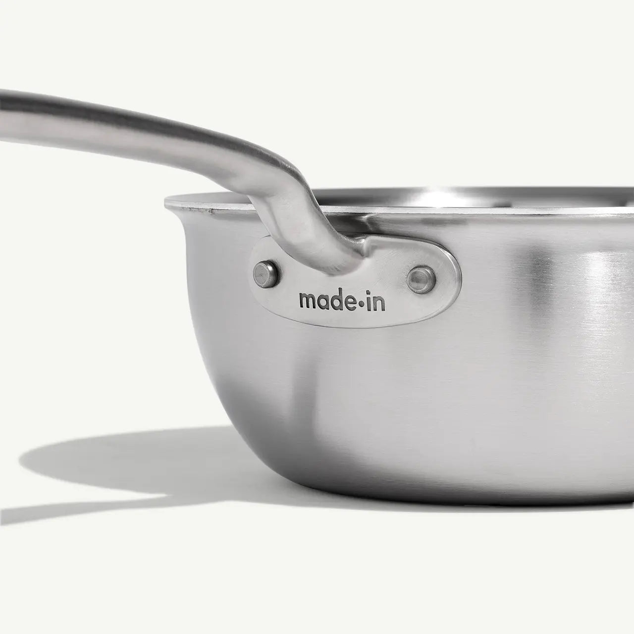 MADE IN 2 Qt Stainless Clad Saucier / Lid