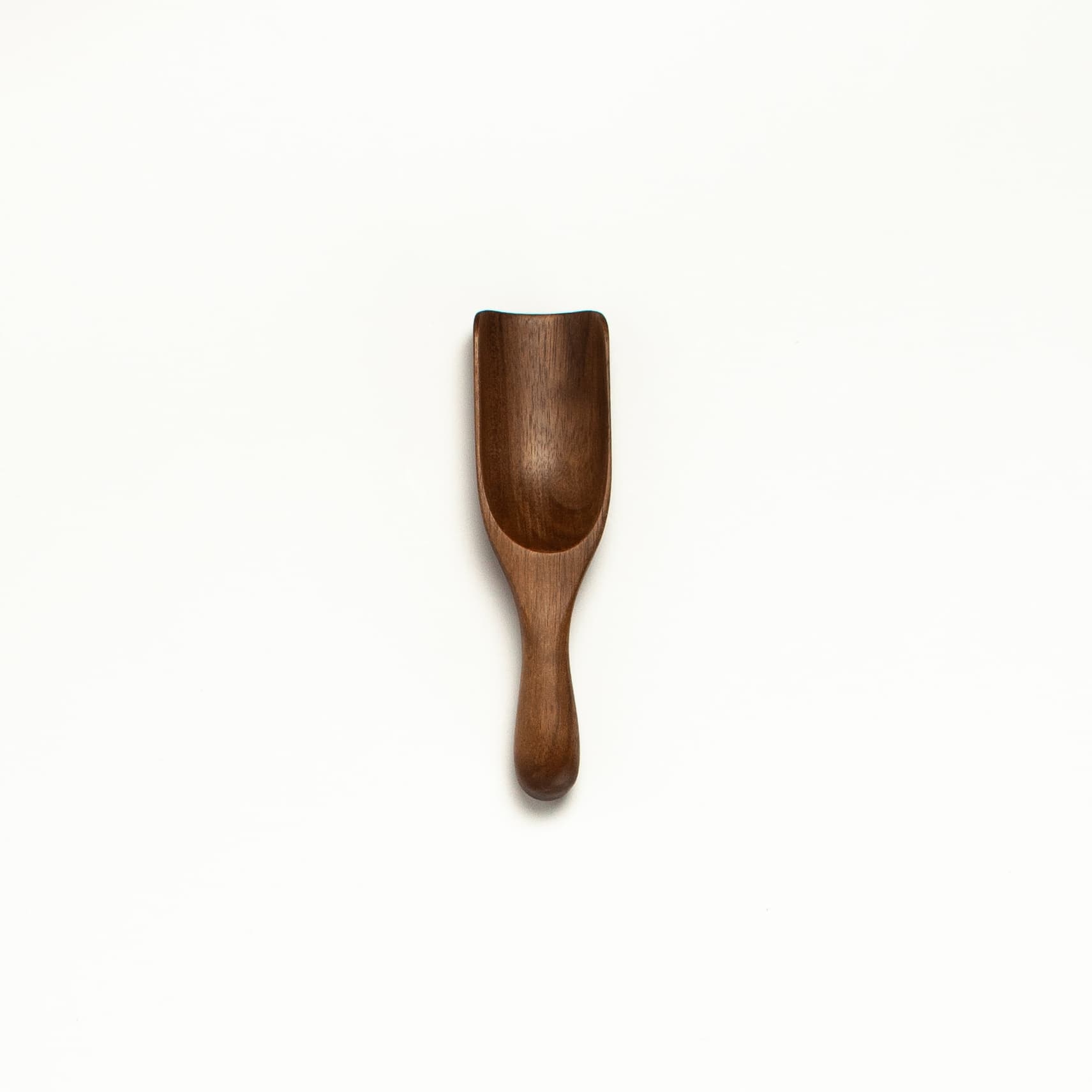 5" Small Walnut Wood Scoop - Kitchen Serving Utensil