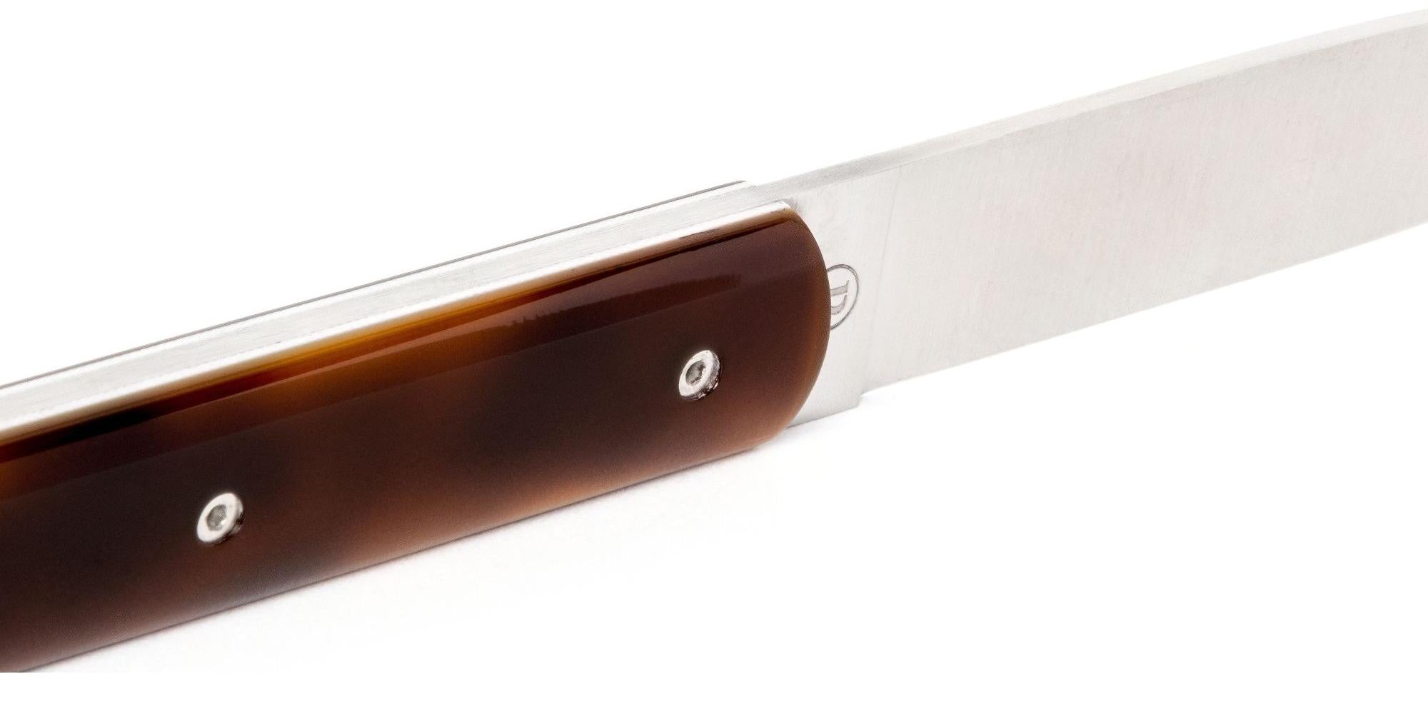 Perceval 9.47 Table Knife in Turtle Shell Imitation - Set of 4
