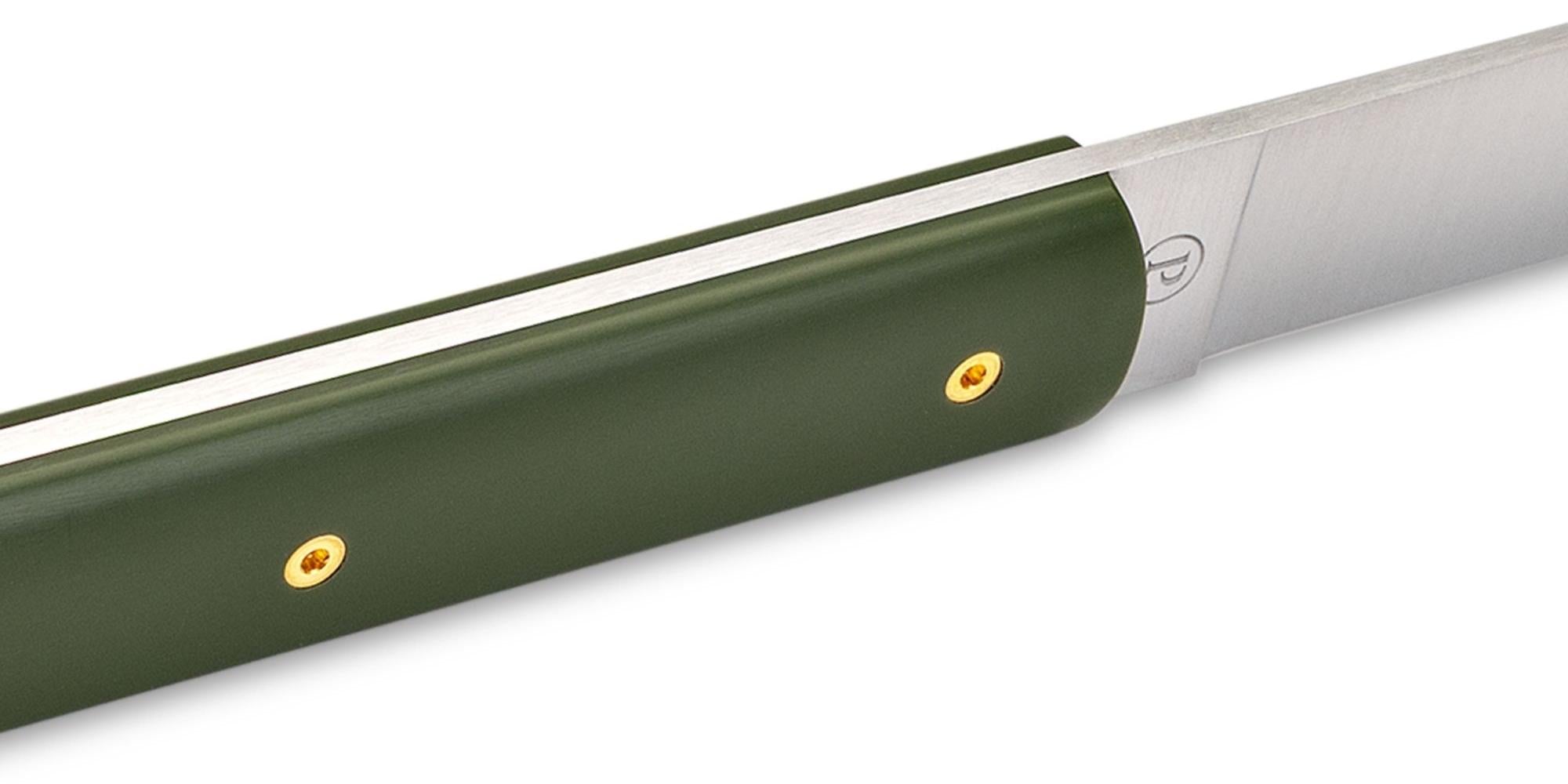 Perceval 9.47 Table Knife in NEW Dark Green Gold Screws - Set of 6