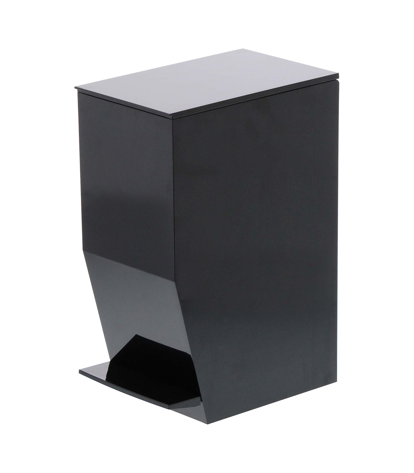 Tower Step Trash Can: Black