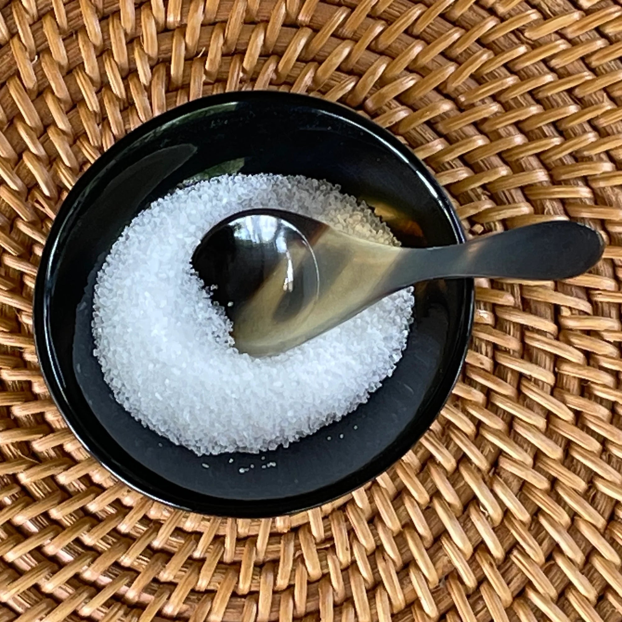 Sarah Petherick Round Salt/Pepper Bowl - Black Horn